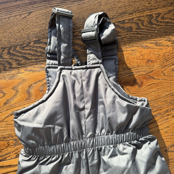 Pink Platinum Kids Gray Snow Bib Overalls 24M - Picture 7 of 9